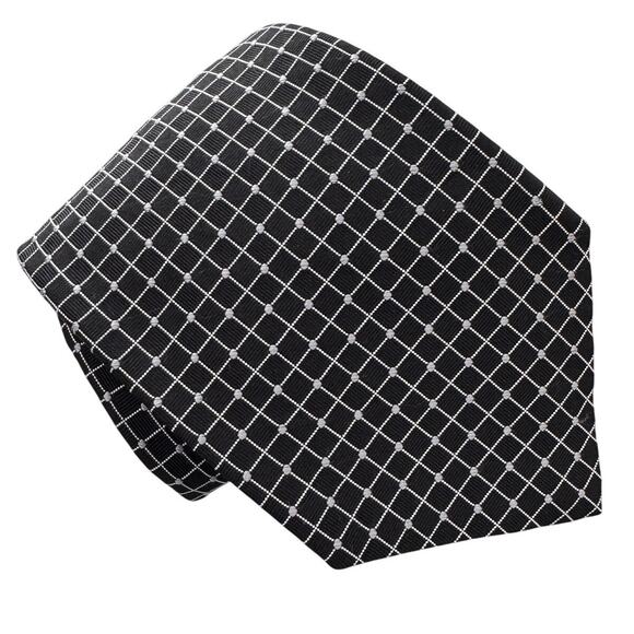 Brooks Brothers Other - Brooks Brothers 100% silk twill window pane geometric square tie 4” w
